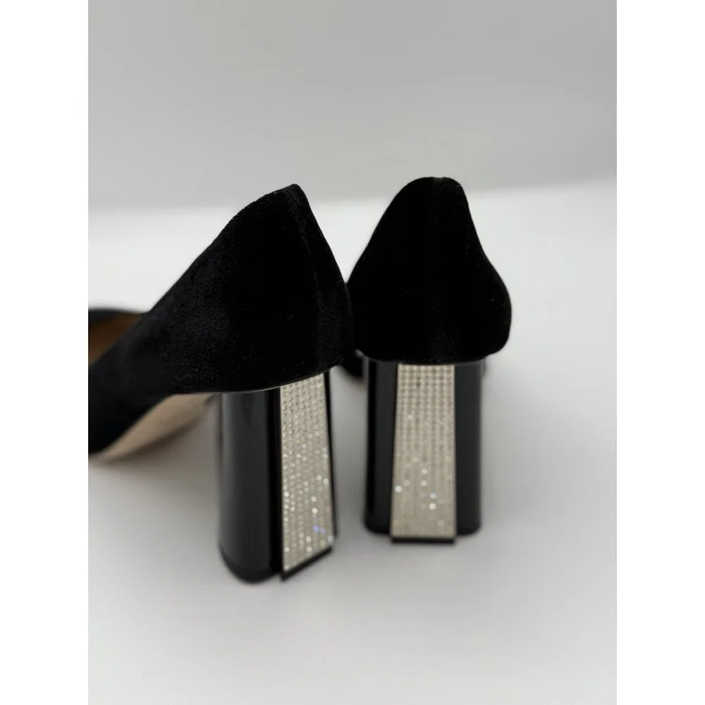 Kate Spade New York Sybil pump in black velvet Women’s‎ Size 7 (defaced) NWB!